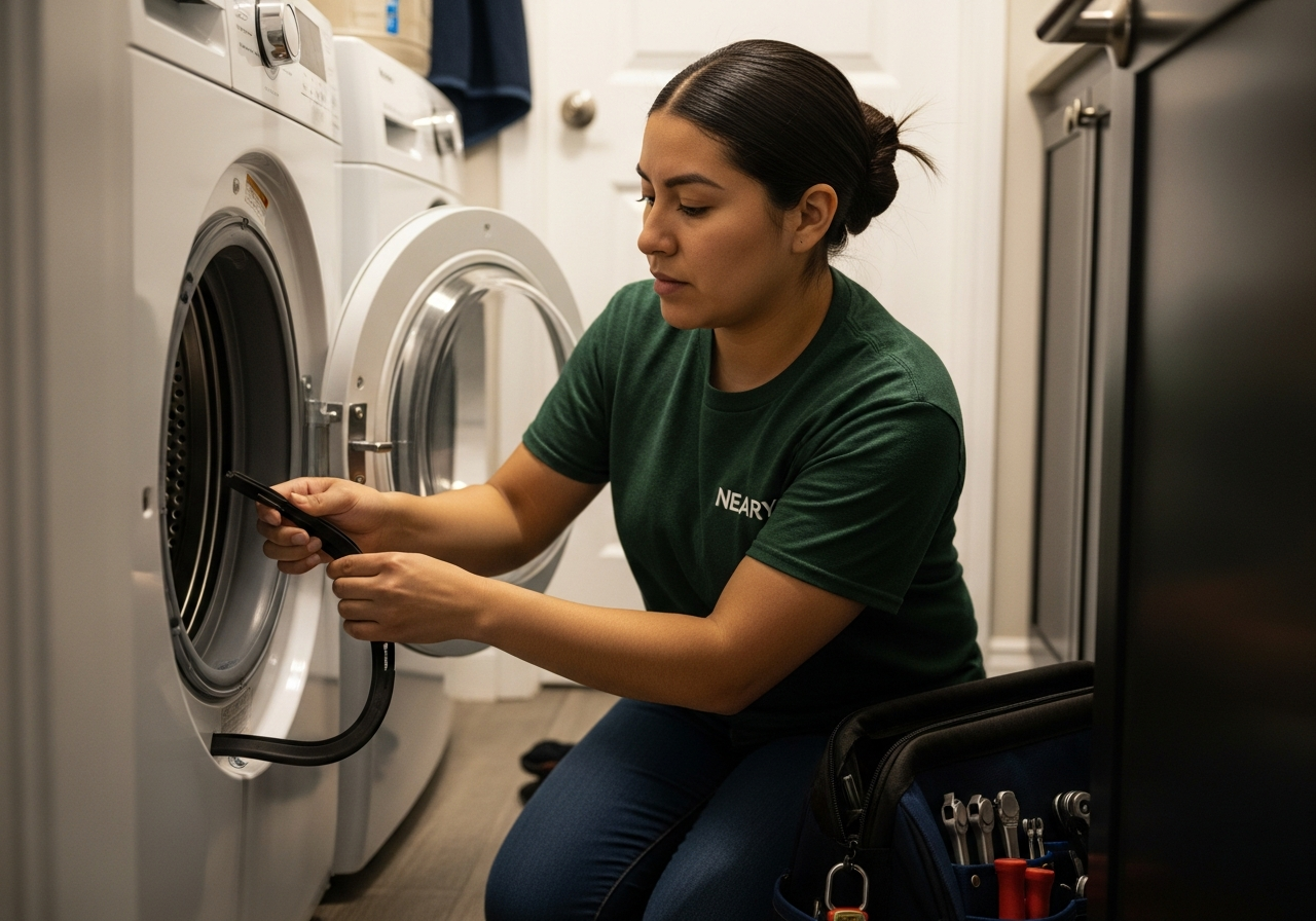 Neary technician on the job in Calgary